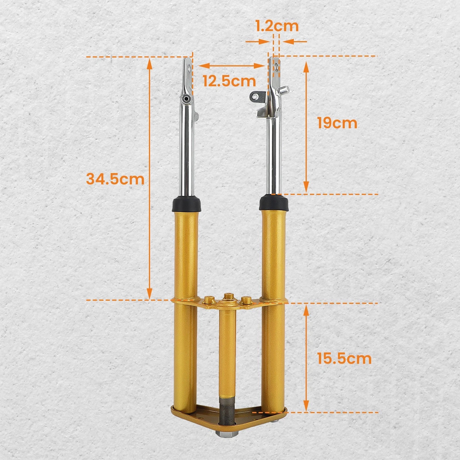 Front Shock Fork Assembly for Honda CRF50F (2004–2014)