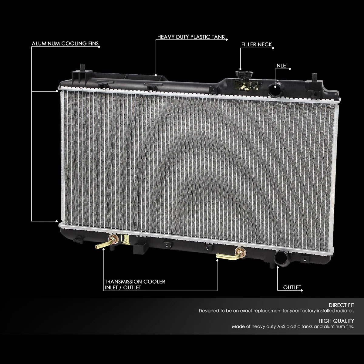Replacement Radiator for Honda CR-V EX LX SE 2.0L (1997–2001) 2051