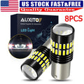 Set of 8 LED 1156 7506 DRL Backup Reverse Brake Turn Signal Lights for AUXITO