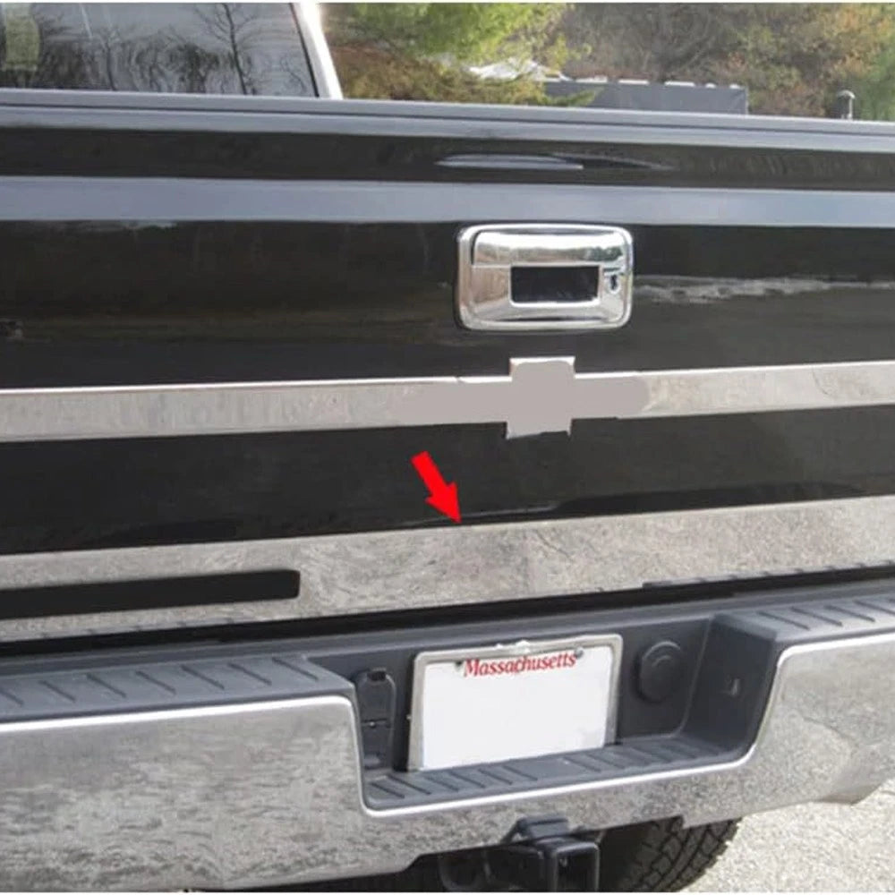 Tailgate Accent Trim Luxury FX SS Cutout for 2014–2018 Chevy Silverado Crew Cab