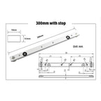 T Track Miter Slot Slider Bar for Table Saw (Aluminium Alloy)