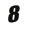 3X Number Plate Decal "8" for One Industries Supercross Racing