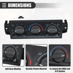 A/C Heater Climate Control Panel for Chevrolet Silverado 1500 (1999–2002)