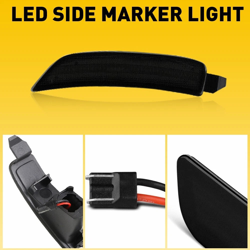 LED Side Marker Lights for Mazda Miata MX-5 (2016–2022) Smoked Lens