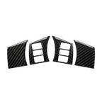 Set of 4 Interior Steering Wheel Panel Covers for Nissan 350Z (2006–2009) Carbon Fiber