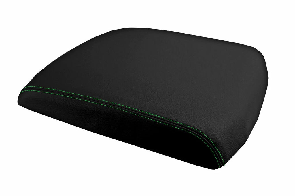 Armrest Cover for Dodge Ram (2009–2016) - Leather, Green Stitch