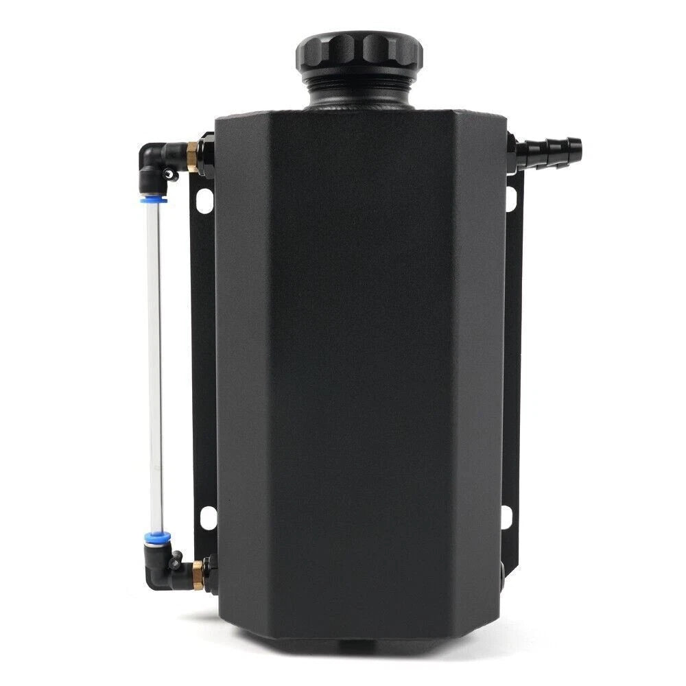 2L Aluminum Radiator Coolant Overflow Tank for Universal Fit