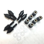 Black Spike Bolt Screws for Windscreen Fairing License Plate Mounting