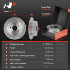 Drilled Brake Rotors & Ceramic Pads for Subaru Outback
