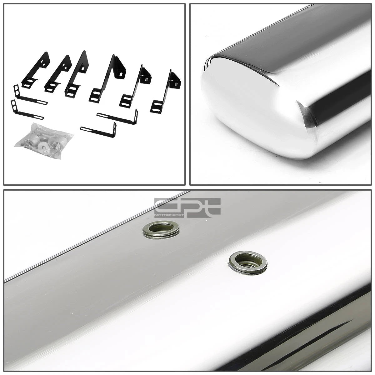5" Chrome Oval Side Step Nerf Bars for GMC Sierra Crew Cab (1999–2014)