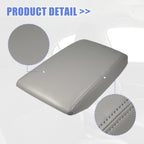 Center Console Lid Armrest Cover for Toyota Highlander (2014–2019) Gray Faux Leather