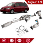 Set of 3 Catalytic Converters for Nissan Quest Maxima (2004–2009) 3.5L