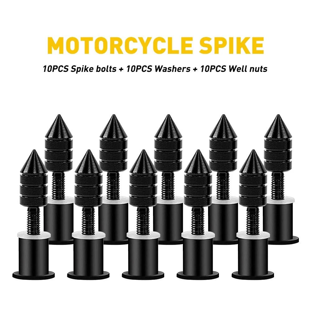 10x Windshield Spike Kit for Motorcycle (Universal)