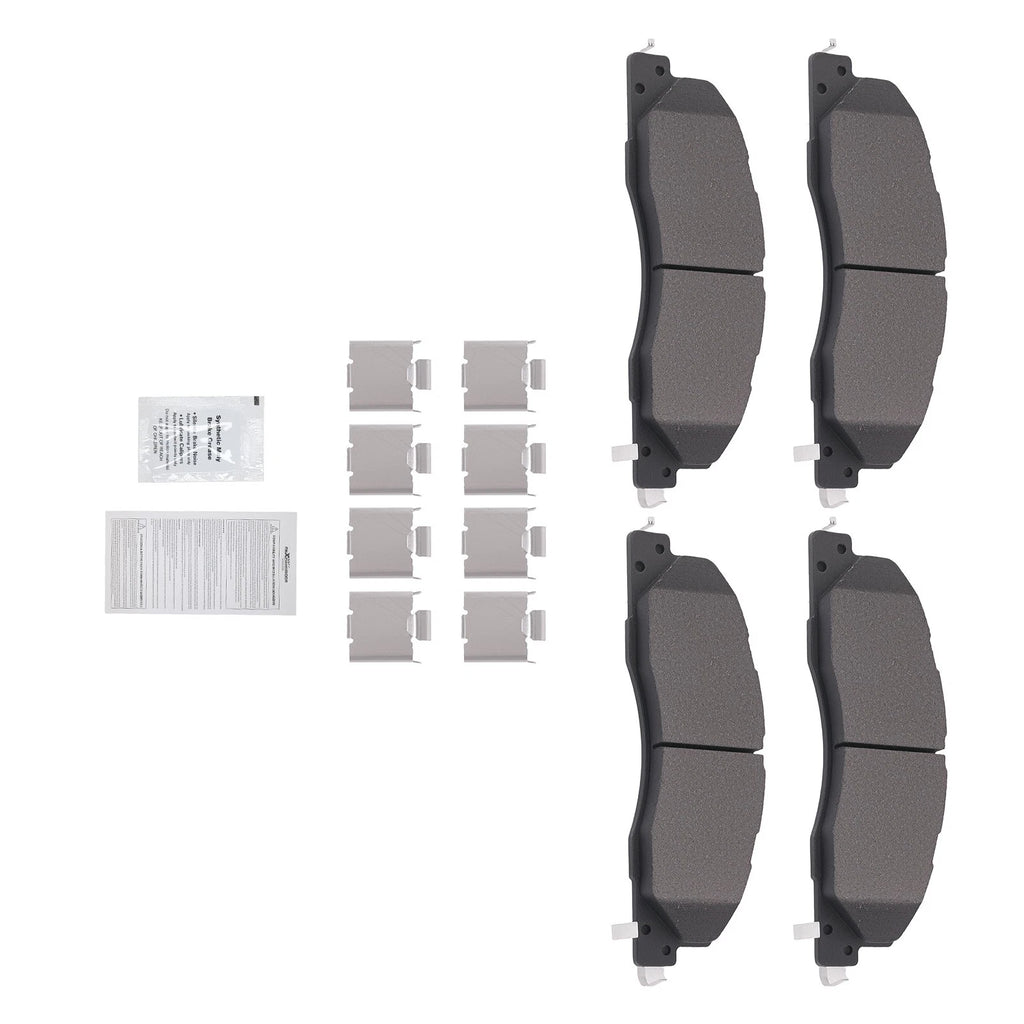 Set of 4 Front Brake Pads for Dodge Ram 2500 3500 (2009–2018)