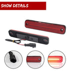 Set of 2 Red Lens LED Fender Side Marker Signal Lights for Hummer H2 (2003–2009)