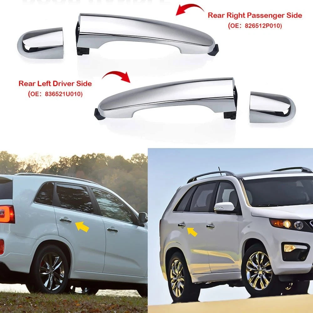 Set of 2 Exterior Door Handles for Kia Sorento (2011–2015)