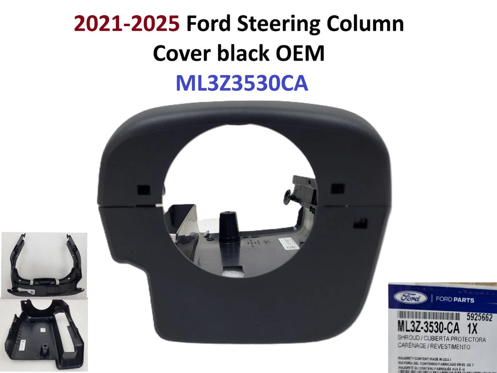 Steering Column Cover for Ford F-150 (2021–2025) OEM ML3Z-3530-CA Black