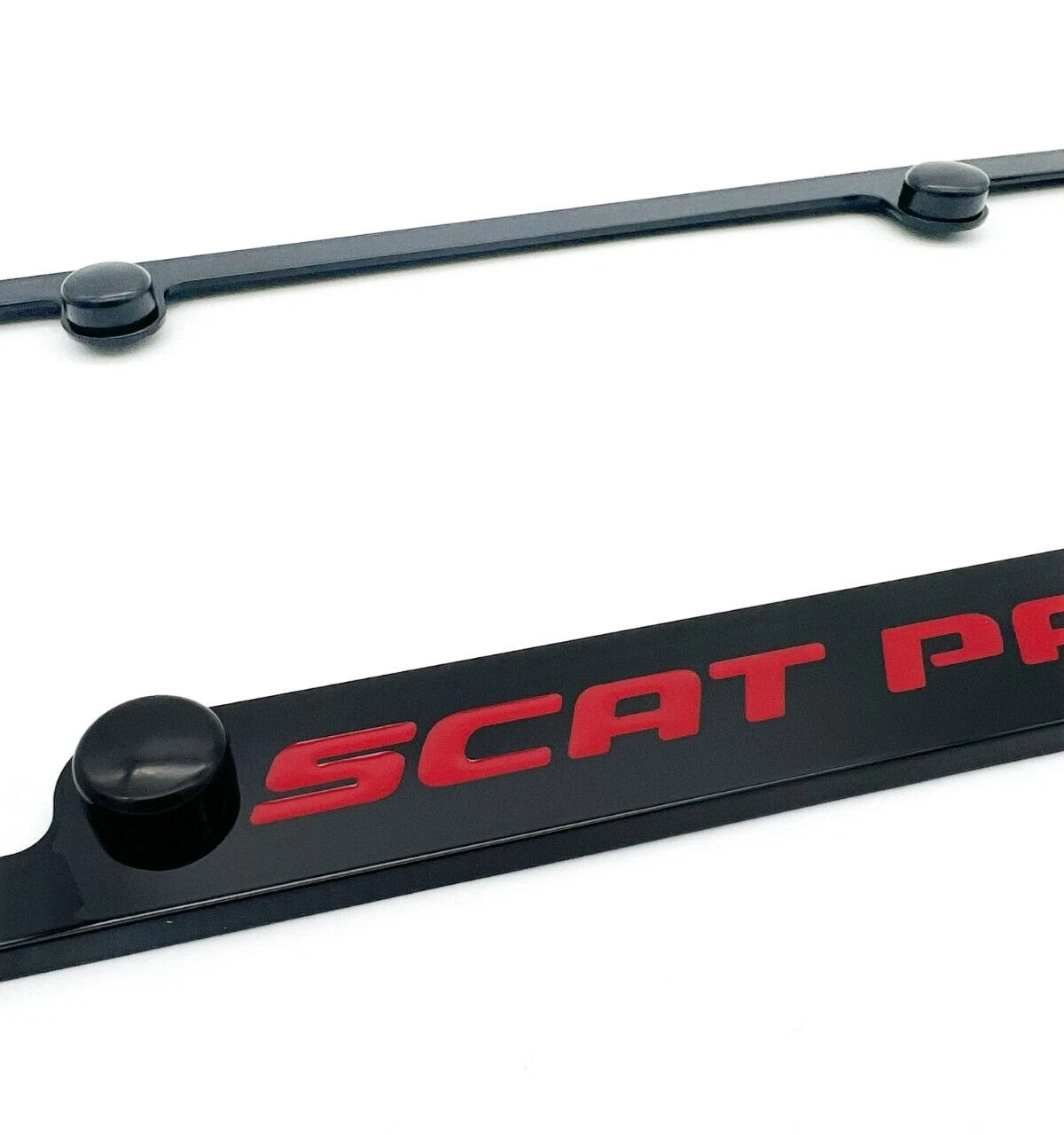 Premium Black License Plate Frame for Dodge Scat Pack Rear (2015–2023)