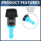 Set of 2 Front Windshield Washer Nozzles No. 86636FG051 for Subaru Impreza 