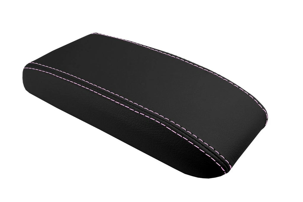 Console Lid Pull Over Cover Leather for Toyota 4Runner (1996–2002) Pink Stitch