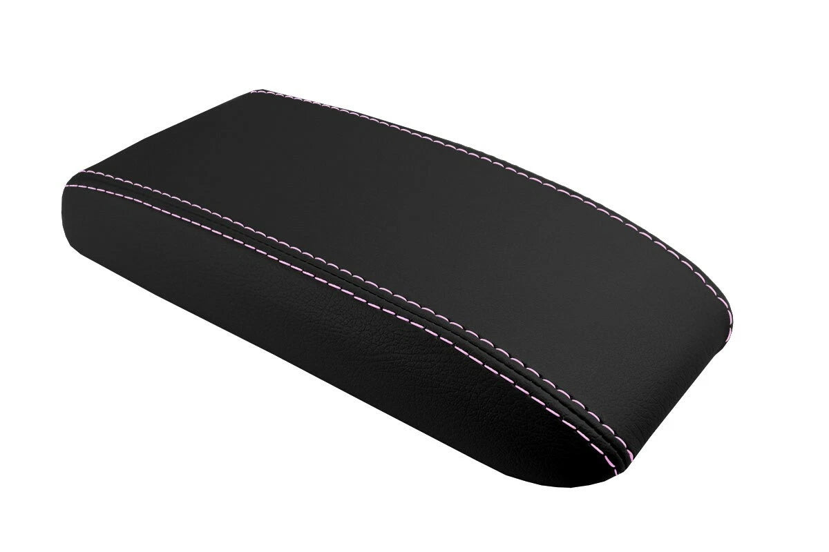 Console Lid Pull Over Cover Leather for Toyota 4Runner (1996–2002) Pink Stitch