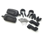Black AirFlow FootPeg 1.5" for Harley Softail Dyna Glide Road King Sportster