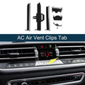 Set of 1 AC Air Vent Clips Tab for BMW X5 G05 (2019–2023) Black Silver Tone