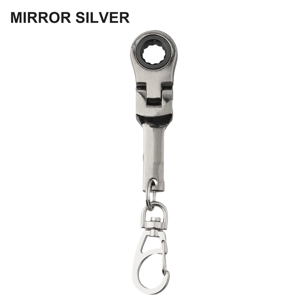 180 Degree Rotatable Ratchet Spanner Keychain Wrench