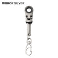 180 Degree Rotatable Ratchet Spanner Keychain Wrench