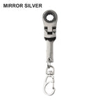 180 Degree Rotatable Ratchet Spanner Keychain Wrench