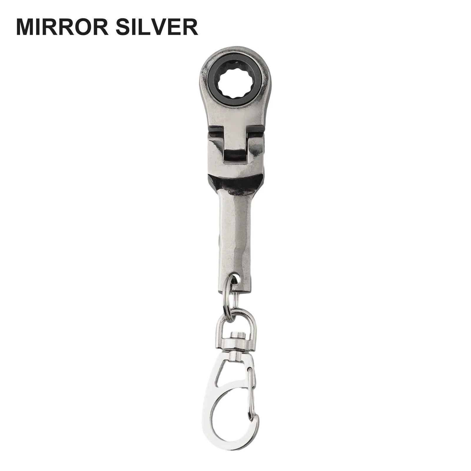 180 Degree Rotatable Ratchet Spanner Keychain Wrench