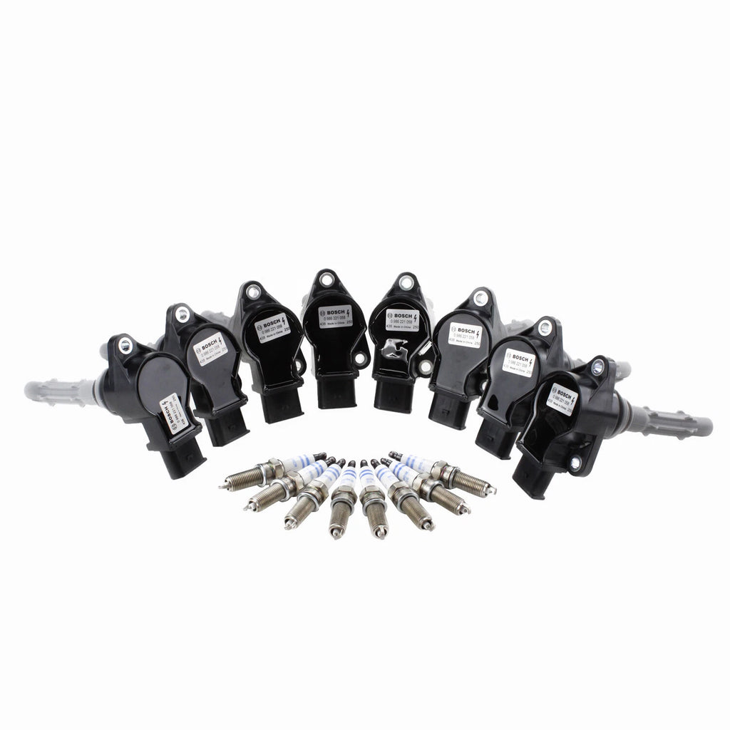 Set of 8 Ignition Coils & 8 Platinum Spark Plugs for Mercedes C216 W211
