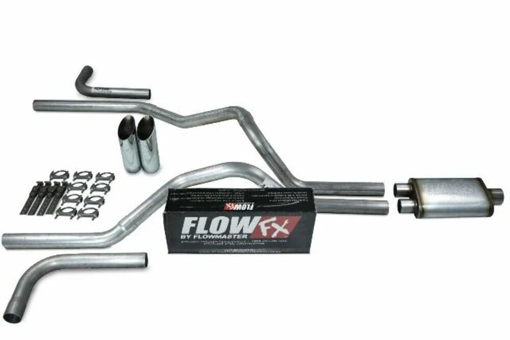 2.5" Dual Exhaust Kit for Dodge Ram 1500 (2019–2025) Flowmaster Flow FX Slash Tip