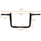 14" Meat Hook APE Hanger Handlebar for Harley Street Electra Glide (1982–2022)