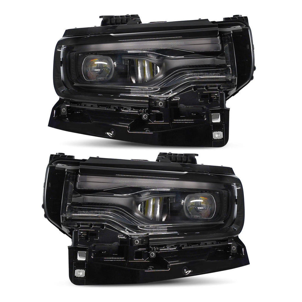 Full LED Black Headlight Set for Jeep Wagoneer (2022–2025)