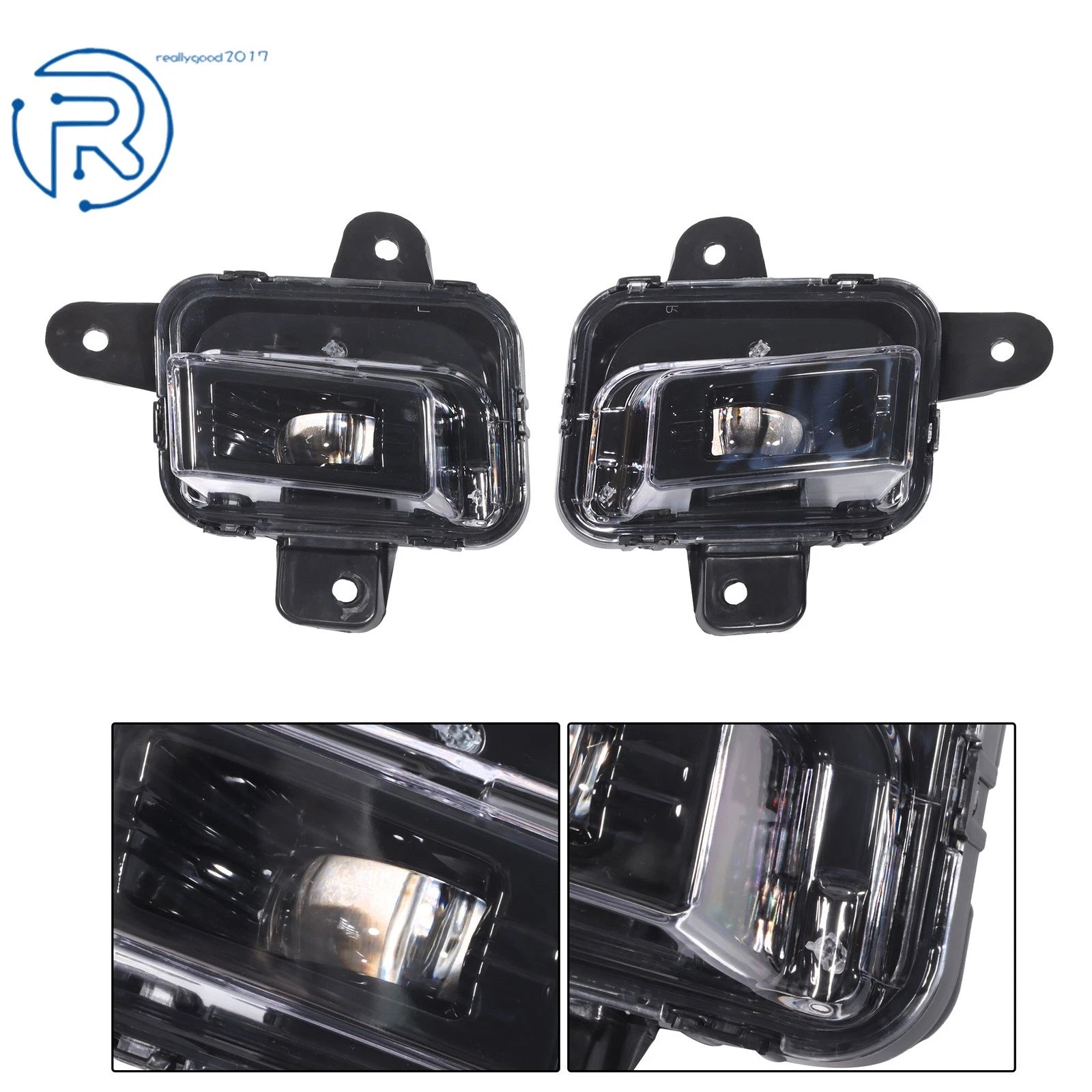 Front LED Fog Lights Assembly Kit for GMC Sierra 1500 (2023–2025)