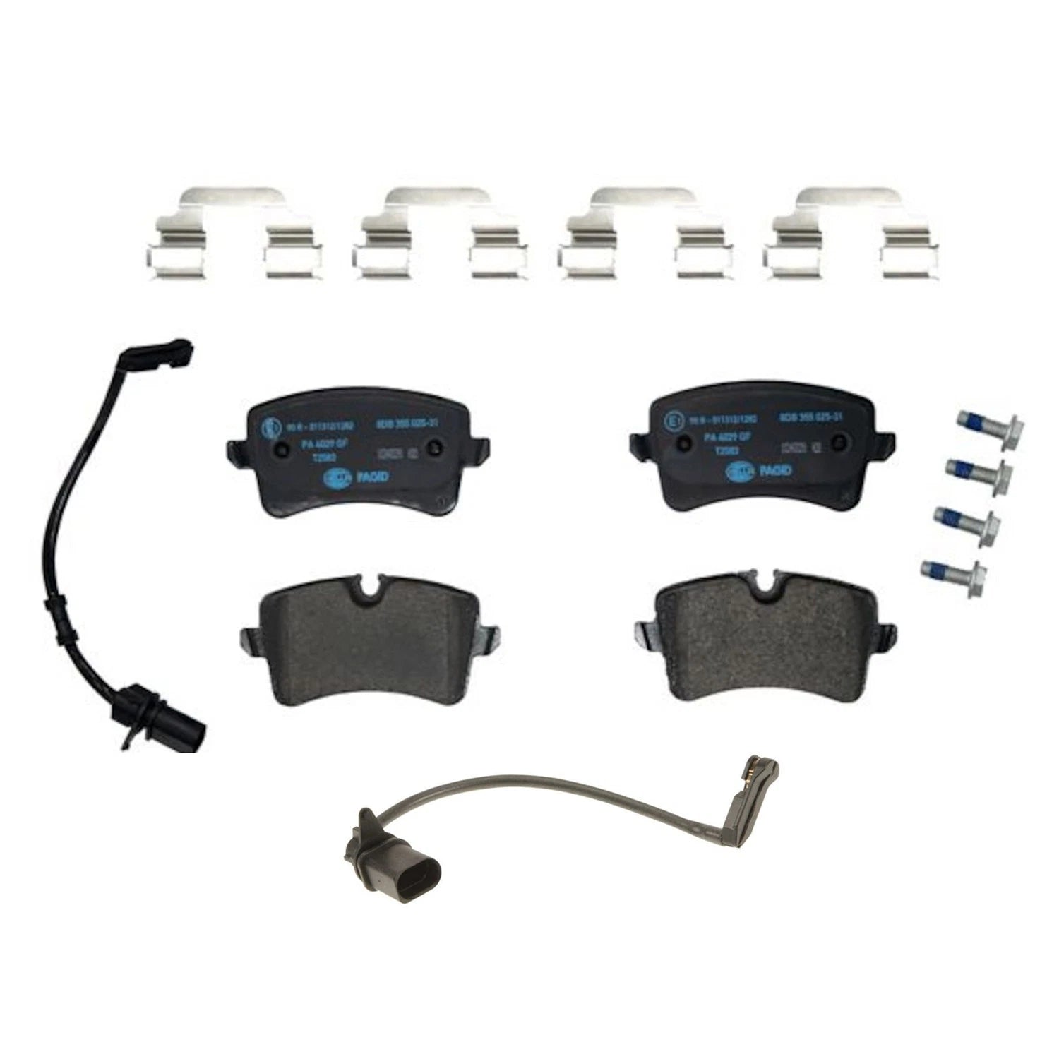 Hella Rear Low-Met Disc Brake Pad with Sensor for Audi A6 A7 RS5 (2012–2020)