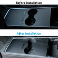 Carbon Fiber Center Control Panel Wrap for Tesla Model Y Model 3 (2017–2023)
