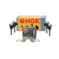 Set of 4 NGK COP Ignition Coils & V-Power Spark Plugs for Audi A4, VW Jetta