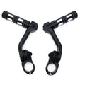 5" Black Foot Peg Kit for Suzuki Intruder/Kawasaki Vulcan/Harley Fat Boy (1990–2023)