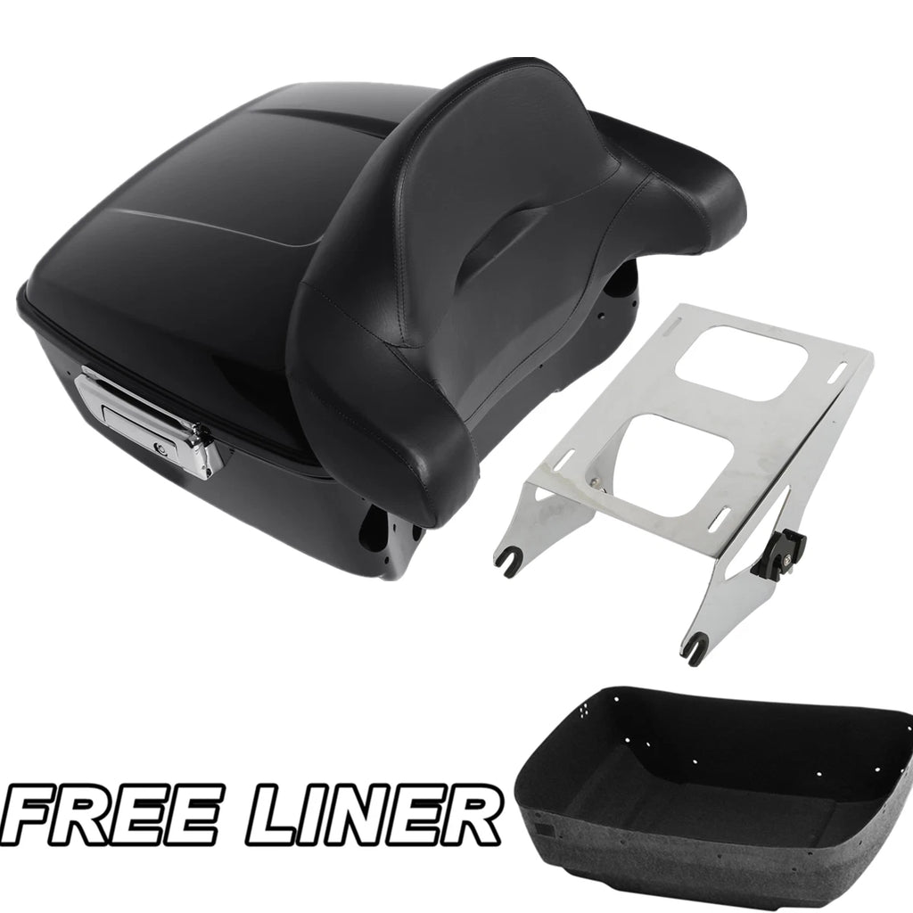 2X King Trunk Rack Pads for Harley Touring Electra Road Glide (2014–2025)