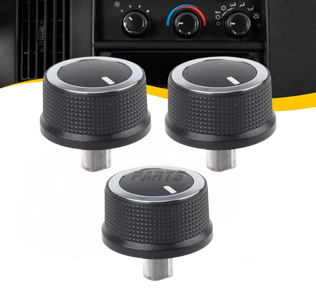 3X A/C Heater Temp Control Knob for Chevrolet Express Van Savana (2008–2017) 84793085
