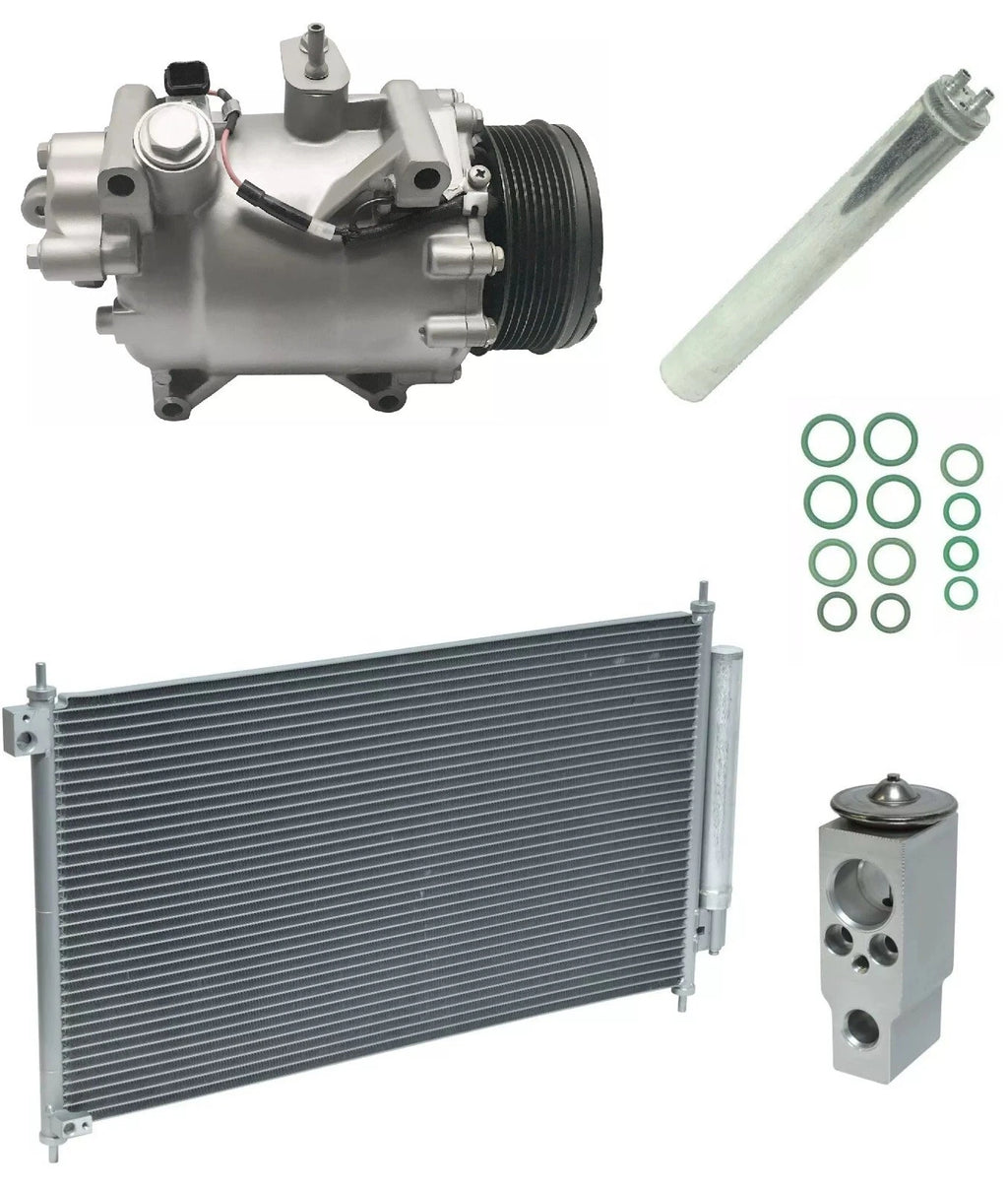 A C Compressor Kit with Condenser for Honda Civic 2.4L (2012–2015)