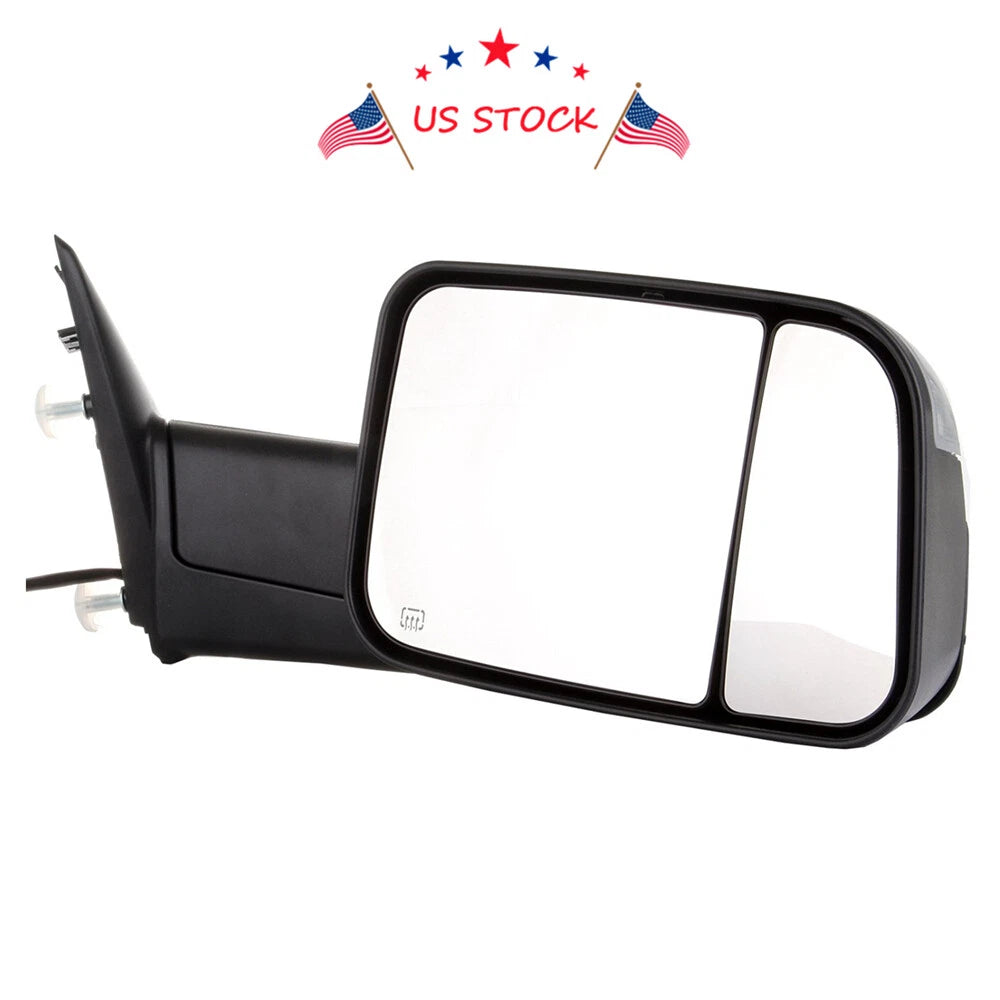 Pair Towing Mirrors for Ram 1500 2500 3500 (2009–2018) Power Heated Signal
