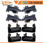 Set of 4 Black Inside Inner & Outside Exterior Door Handles for Ford Explorer
