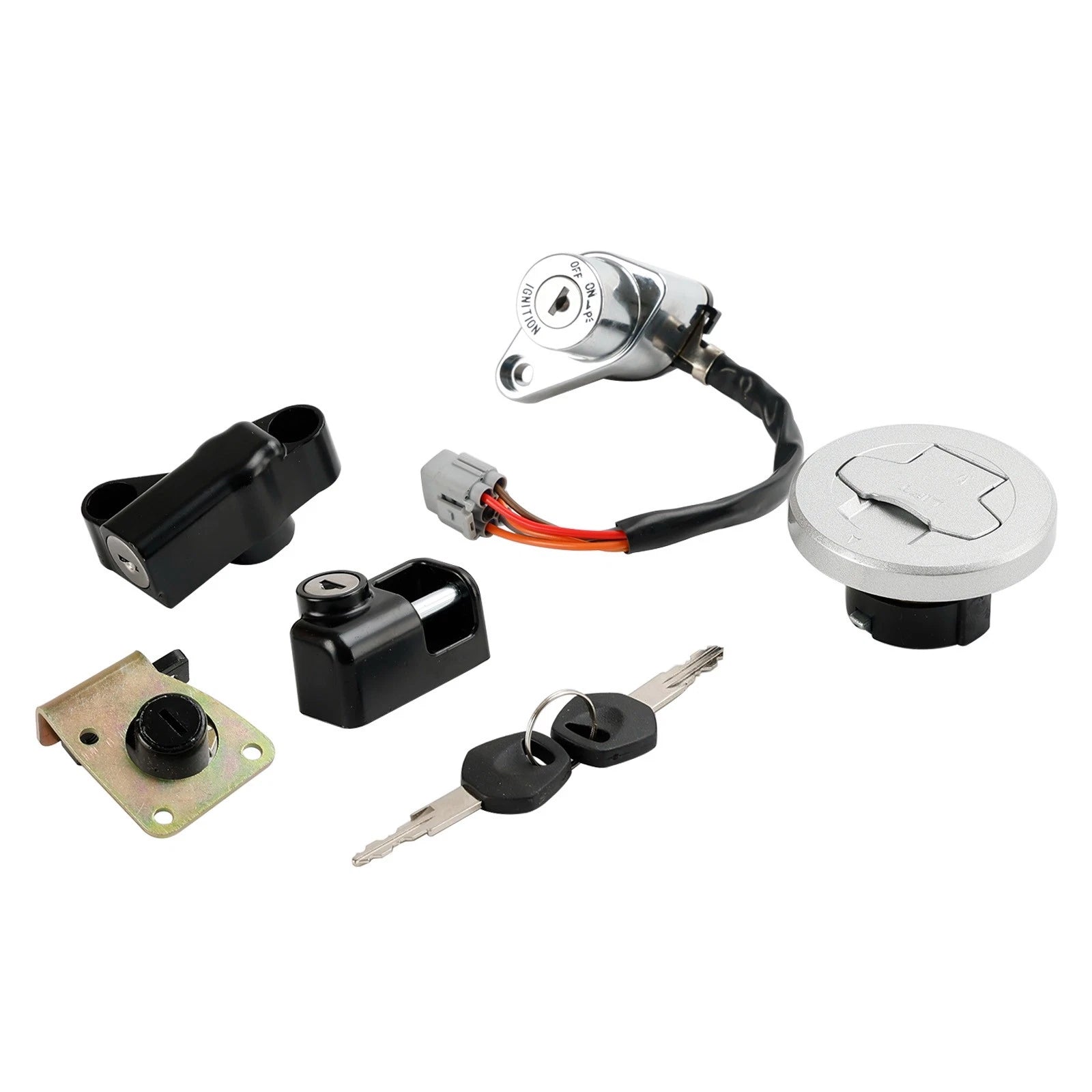 Ignition Lock Key Set w/Gas Cap, Seat Lock for Suzuki Boulevard M90 VZ1500 (2003–2019)