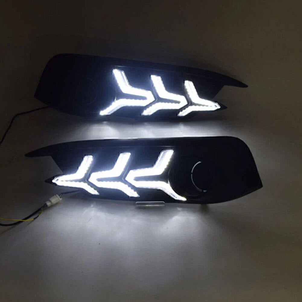 LED DRL Fog Light Lamp for 2016-2018 Honda Civic with Turn Signal