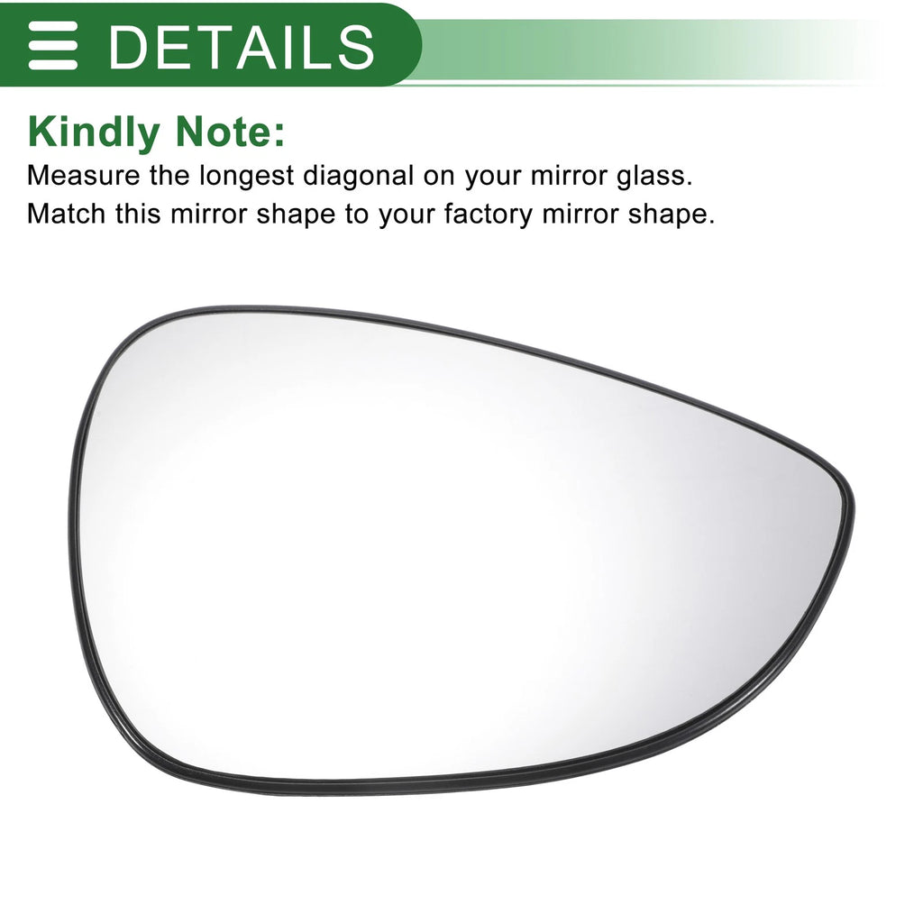Right Side Convex Mirror Glass for Ford B Max (2012–2018)