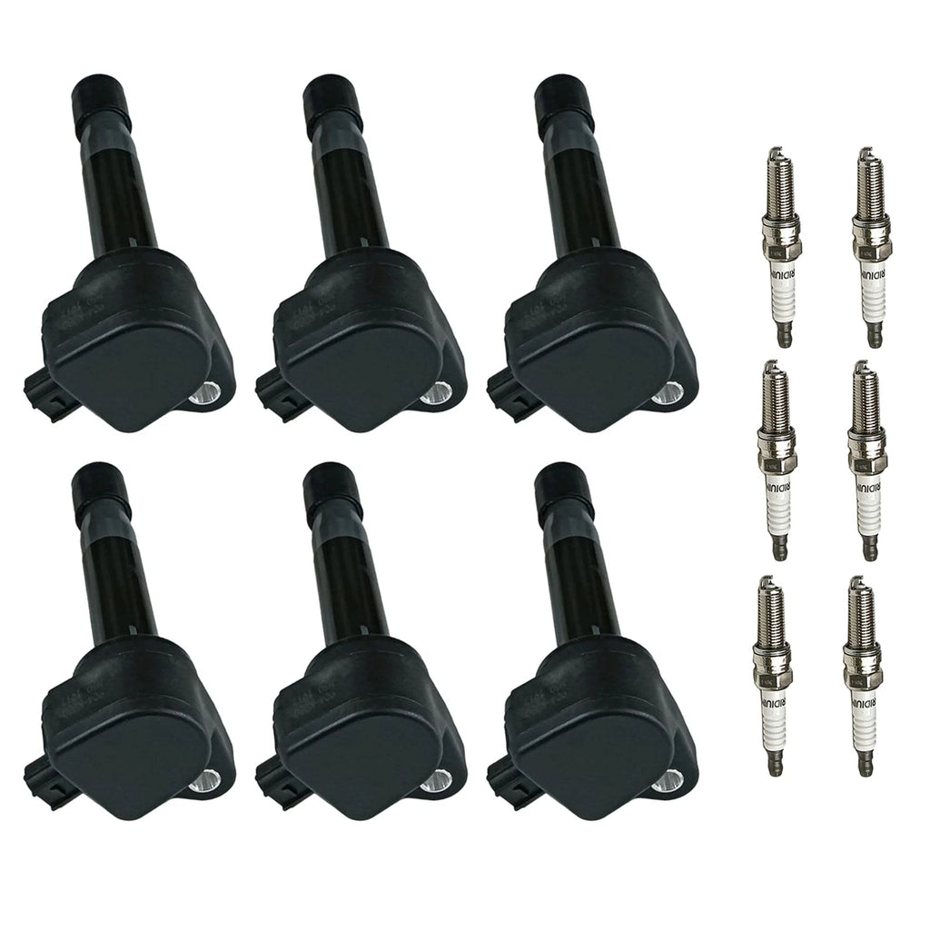 6X Ignition Coil & Spark Plug for Honda Odyssey (2008-2017)