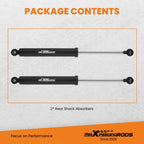 Set of 2 Rear Shock Absorbers for Jeep Wrangler JK Unlimited (2007–2010)